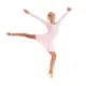 Dalila, children's long sleeve leotard - Candy pink