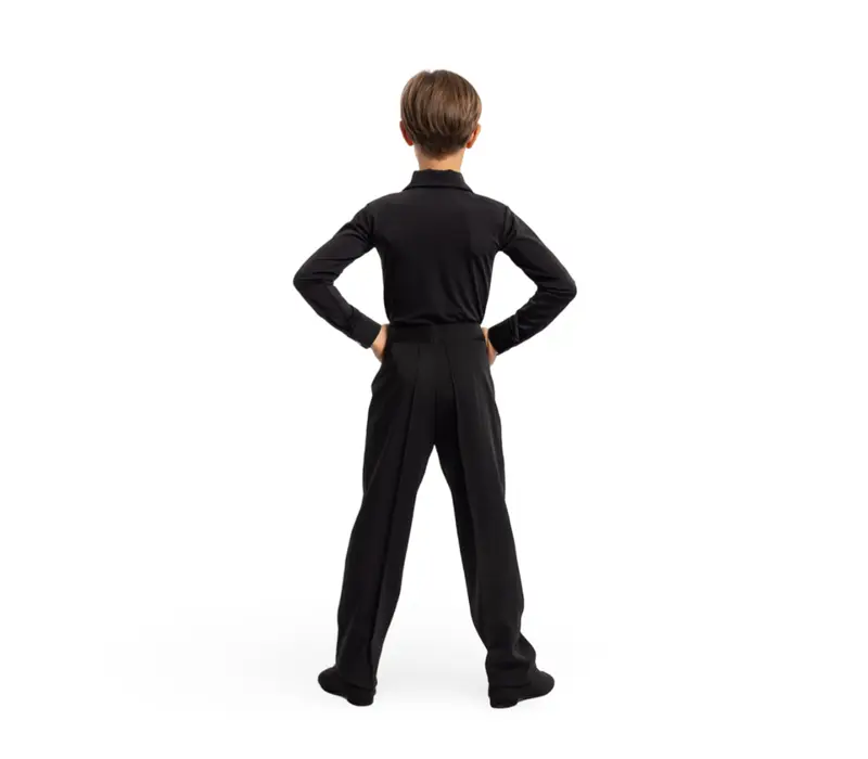 Dionis ballroom body shirt for boys - Black