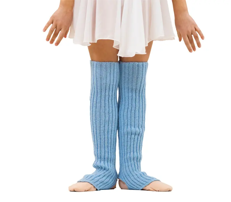 Intermezzo, knitted socks for children - Sky blue 