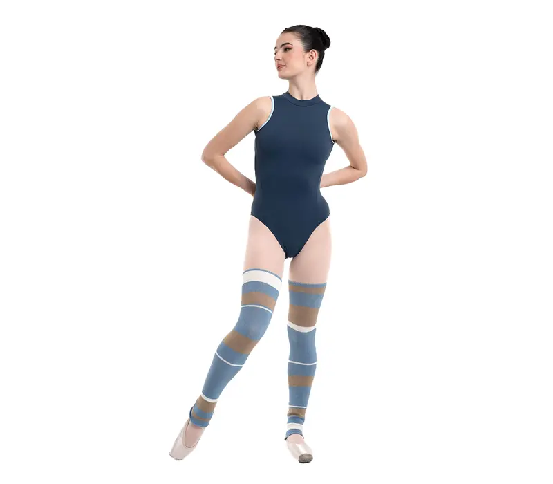 Intermezzo Ellen, knitted leg warmers - Light blue