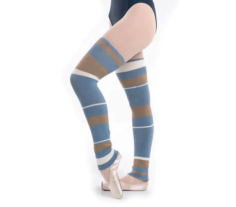 Intermezzo Ellen, knitted leg warmers - Light blue