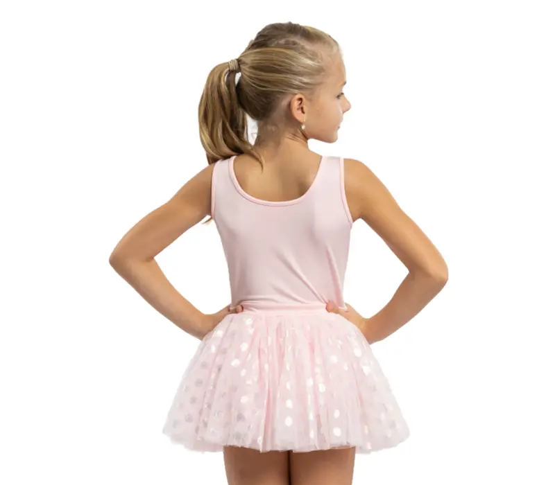 Mirella Glow tank, thick straps leotard with tutu skirt - Pink Bloch