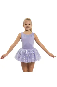 Mirella Glow tank, thick straps leotard with tutu skirt