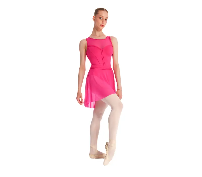 Bloch Ava, women's leotard with thick straps - Fuchsia