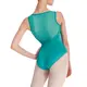 Bloch Ava, women's leotard with thick straps - Green Jade Bloch