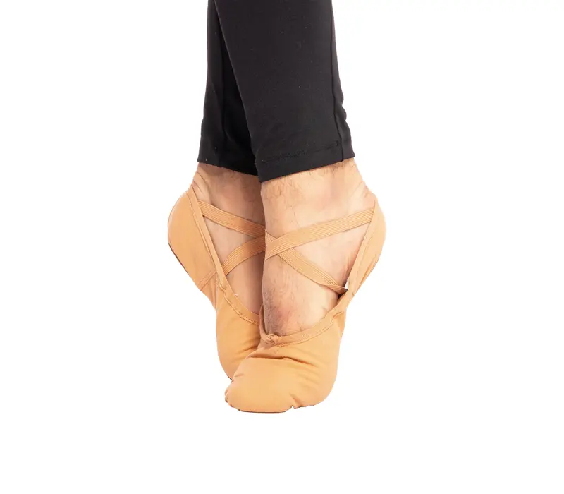 Sansha Silhouette 3C, men´s ballet shoes - Flee-light tan Sansha