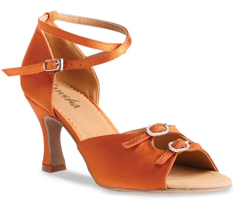 Sansha Milana, ballroom dance shoes - Dark tan Sansha