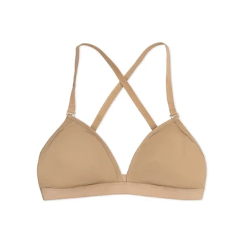 Capezio Deep Neck clear back, women's bra