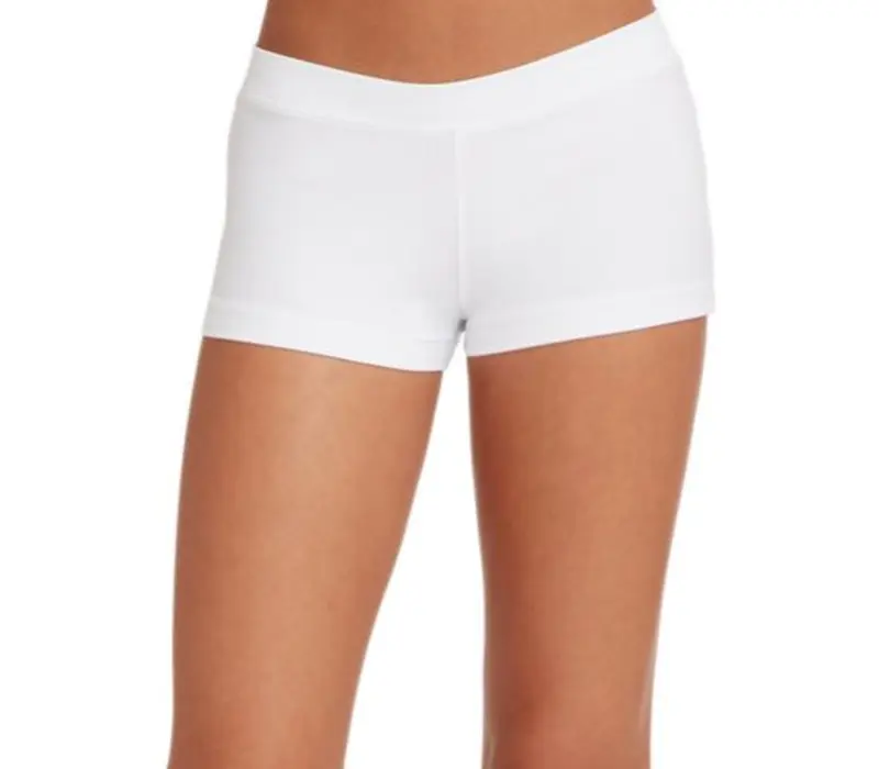 Capezio Boy Cut Low Rise scurte - White