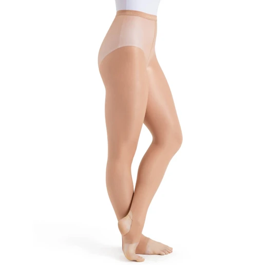 Capezio ultra shimmery, glossy stirrup tights